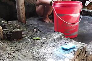 biggest indian bhabhi boobs bouncing outdoors 💦 wet pussy play 😍