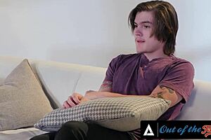 Stepmom's perfect tits bounce wildly riding stepson's dick movie night?