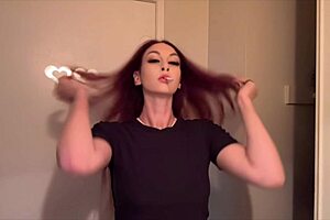 italian milf artemisia love, show us those juicy big natural tits while smoking