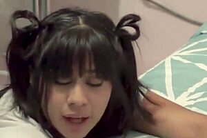 deliciosa morenita's petite body bounces on boyfriend's cock in homemade pov