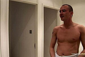 Blonde brunette milfs big tits shaved pussies shower threesome