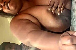 kitchen sex pt6 has milf moaning on big natural tits ride