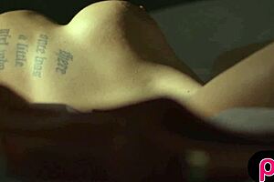 hey busty british blonde, strip those clothes and show us those huge nude boobs!