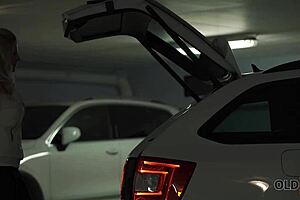 i can't resist this buxom beauty getting fucked hard by her mature daddy in old young scene