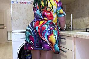 hubby’s away so stepmom spreads for stepson’s cock in every hole 😈🍑