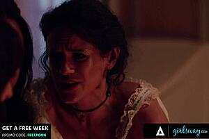 goth teen lana summons milf penny barber for squirting lesbian spirit sex