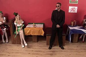 Kaia Kane And Stacey Saran Big Tits Group Blowbang Orgy!