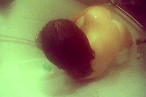 bbw wife showers then bends for doggystyle tit bouncing sex.