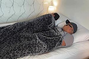 naughty latina stepmother seduces stepson with tight wet pussy while dad leaves bedroom