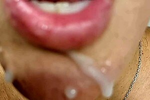 husband films karina's massive loud cumshot facial