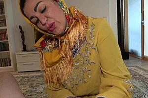 arab milf sara hides her huge tits n ass for taboo homemade mother-in-law fun