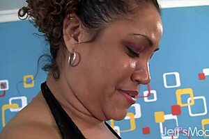 curvy mature kira rides big cock then takes cum on natural tits