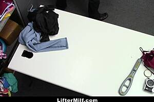 lisey sweet caught stealing lingerie punished pov garage burglar milf domination