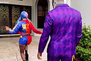 Joker unloads deep in Harley Quinn with Jason Luv Kali Roses!