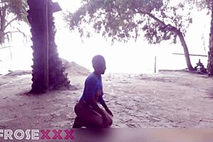 Naked mature slut fucked raw on public beach