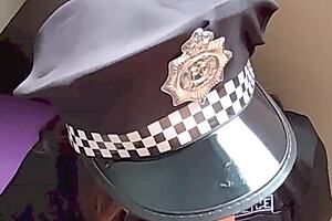 petite mexican teen bent over doggystyle by police in cdmx uniform?