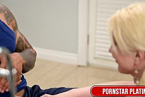 Busty Blonde Leya Falcon's Pussy Wrecked Raw By Eddie Jay