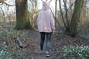 Redhead Wife Slut Sucks Dick In Forest Cheating Hubby