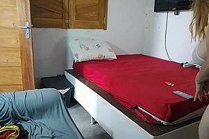 brazilian milf flaunts natural tits and fat ass