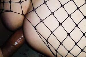 skinny wife fucked deep missionary in stockings