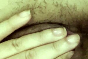 latina milf masturbates her hairy wet pussy solo