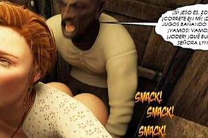 Wife cheats hubby honeymoon style comic blowjob!