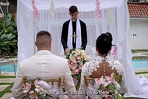 Infiel latina wife mariana martix hairy pussy deepthroats bbc facial on wedding day