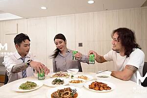 japanese stepmom moans loud getting creampied by son in model media asia threesome hd