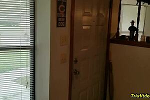 ms paris rose strip-o-gram turns into pierced nipple lapdance and hardcore fuck?