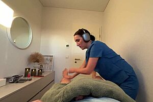 massage session unexpectedly turns into irresistible hands-on pleasure