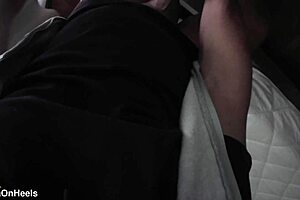 POV Beauty Milf Sucks Cock Swallows Cum For Cash