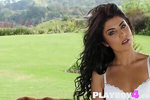 big titted milf strips black lingerie exposing natural boobs 🔥👙