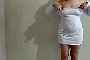 milf verification video shows mature solo play