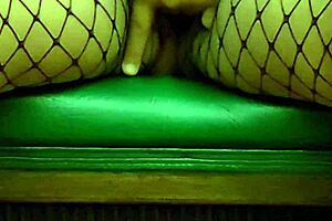 beruka masturbates squirts hard in fishnets 😩💦 watch her fat pussy gush everywhere 🔥🍑