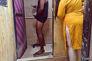 Indian Stepsister Spots Huge Lund While Watching Porn Close-Up