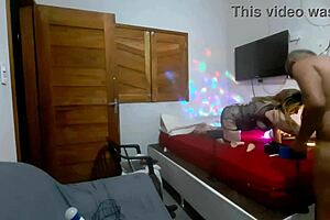 vivi guedez confidently dominates scene with intense moves and desirous gaze