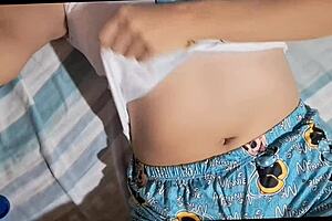 mi cuñada flashes her huge natural tits in homemade tease