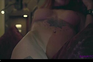 Redhead milf's sexy striptease dance rips clothes off 🔥💃🩲