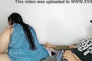 hey hijastro, caught you stroking big cock with my panties... wanna fuck now? part 1