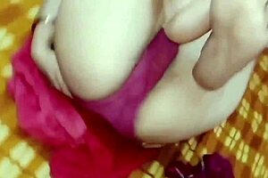 janvibhabhi screams as tight indian pussy gets doggystyle closeup pounding