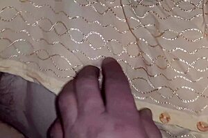 stuffing creampie deep in stepmom's hairy wet pussy