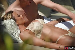 guy fingers milf's wet pussy before slamming her tight ass hard