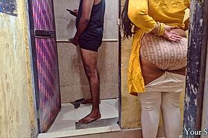 Indian Stepsister Spots Huge Lund While Watching Porn Close-Up