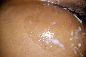 Ever blasted hot cumshot on that ebony phat ass while she moans daddy?