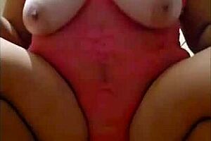 Greek amateur wife slams huge dildo deep in shaved pussy for orgasm