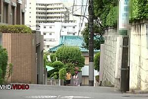 Shaved Japanese milf Uika rides toys craving creampie pleasure