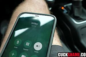 Cuckold husband spies wife's cheating affair then joins her with lover