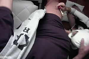 POV Beauty Milf Sucks Cock Swallows Cum For Cash