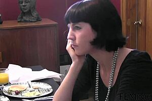 I crave Feminge's blonde lesbian submission in 4k