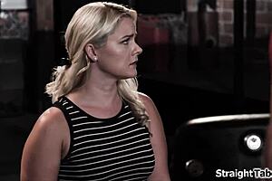 stepmommy bound deepthroats monster cock in my bdsm dungeon